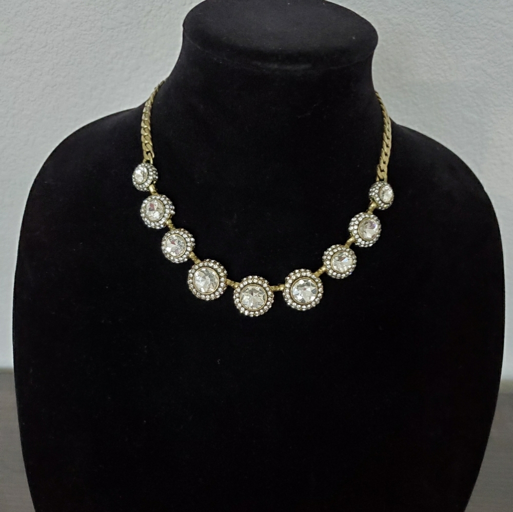 Retro Pave Collar Necklace